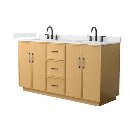 Elan Double Bathroom Vanity with Toe Kick - 66W x 35H x 22D