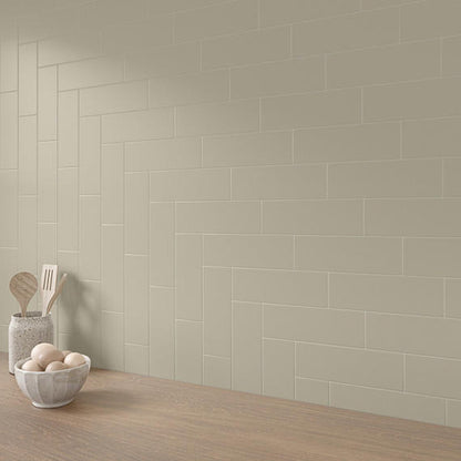 Color Wheel Classic Matte Architectural Gray Rectangle 3X6 Matte