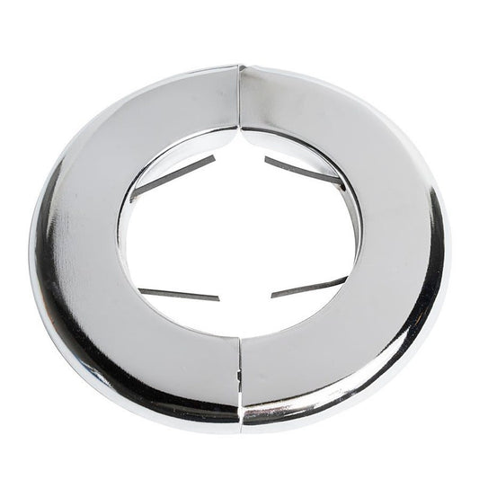 F&C Split Ring Escutcheon, 2-5/8 in OD, Polished Chrome