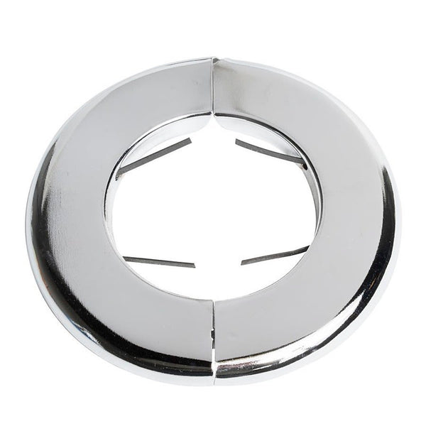 F&C Split Ring Escutcheon, 2-5/8 in OD, Polished Chrome