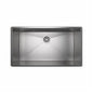 Single Bowl Kitchen Sink, Top/Under Mount, 31/1/2 x 17-1/2 in, 10 in Bowl Depth, 16 ga Brushed Stainless Steel Steel, Stainless