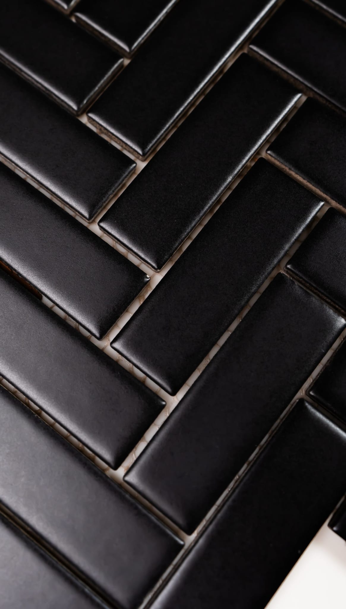 1x3 Black Herringbone