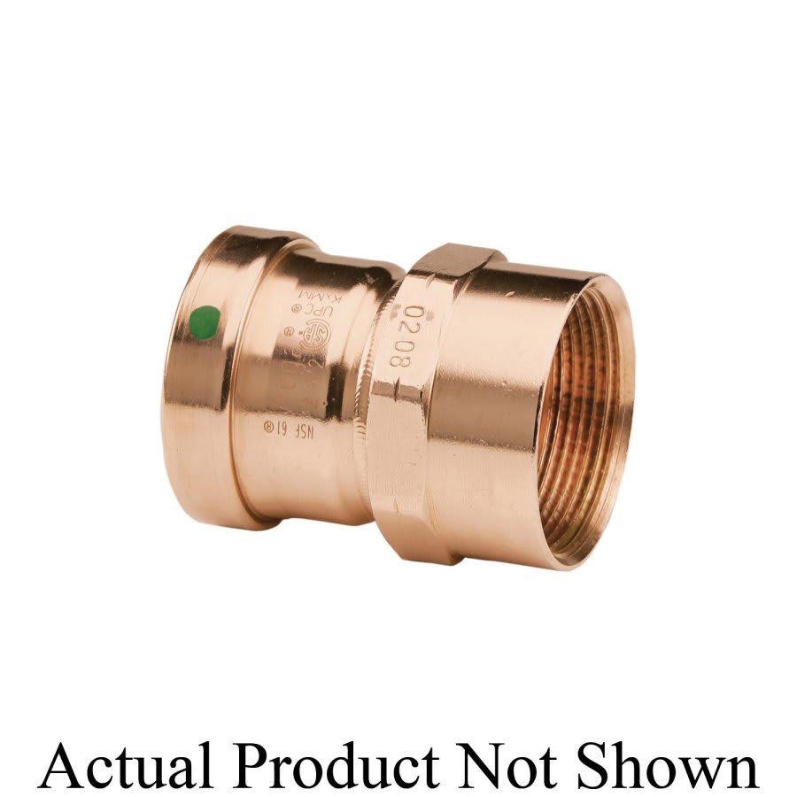 Female Adapter, 3 in, Press x FNPT, Copper