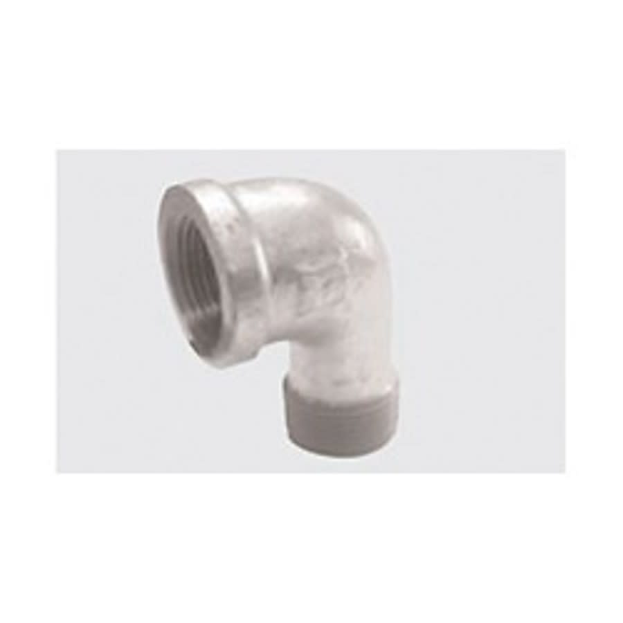 90 deg Street Elbow, 1-1/2 in, MNPT x FNPT, 150 lb, Malleable Iron, Galvanized, Domestic
