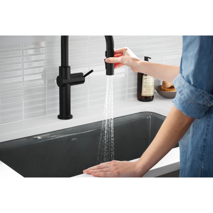 Crue 1.5 GPM Single Hole Pull Down Kitchen Faucet - Includes Escutcheon