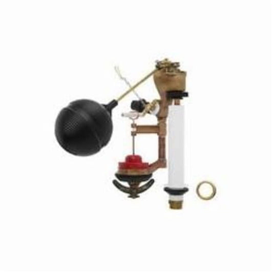 Fill/Flush Valve Kit, For Use With 3.5 gpf Toilet, Brass