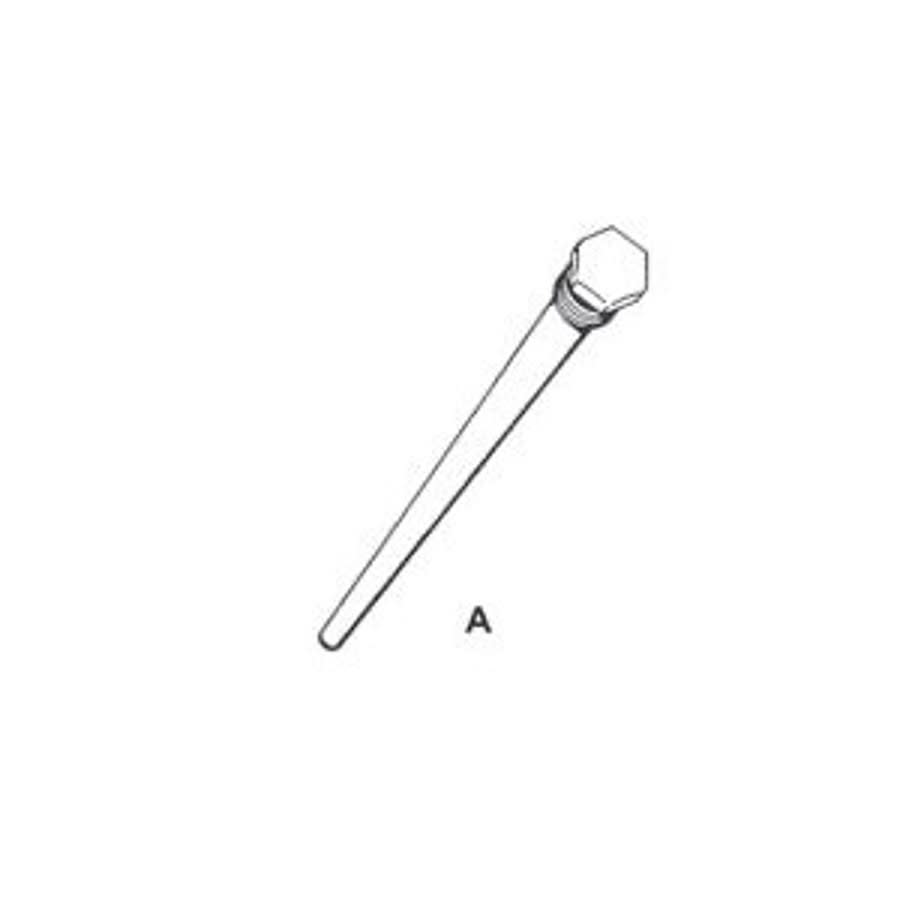 Solid Anode, 3/4 in, Aluminum