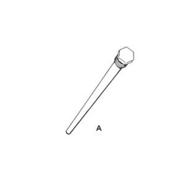 Solid Anode, 3/4 in, Aluminum