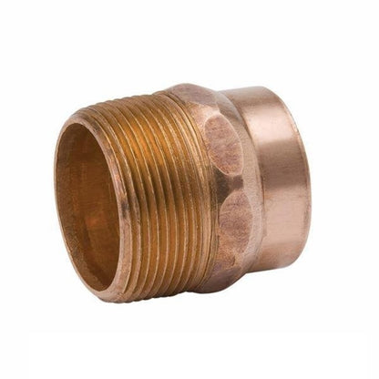 DWV Male Adapter, 1-1/2 in, C x MNPT, Wrot Copper