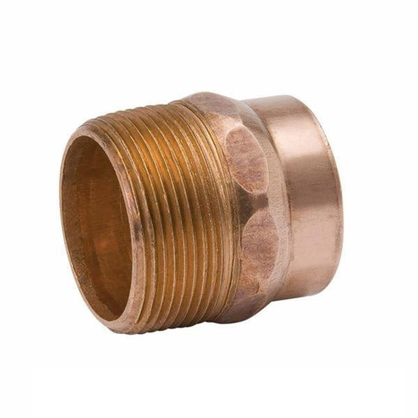DWV Male Adapter, 1-1/2 in, C x MNPT, Wrot Copper