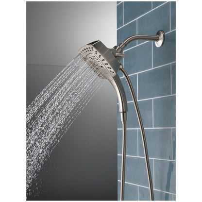 Universal Showering 2.5 GPM Multi Function 2-in1 In2ition Shower Head and Hand Shower with Touch Clean, H2Okinetic and MagnaTite Technology