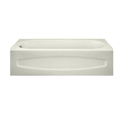 New Solar 60" x 30" Three Wall Alcove Bathtub with Right Hand Outlet