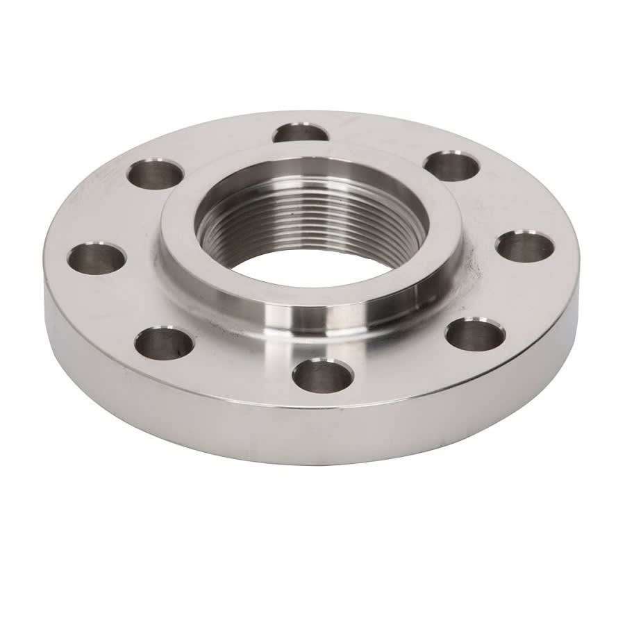 Raised Face Flange, 4 in, FNPT, 150 lb, 9 in OD, 5/8 in Bolt Hole Size, 304/304L Stainless Steel