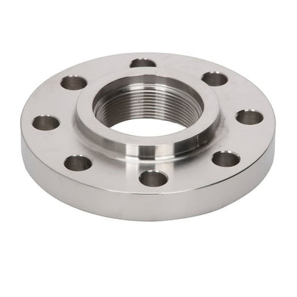 Raised Face Flange, 4 in, FNPT, 150 lb, 9 in OD, 5/8 in Bolt Hole Size, 304/304L Stainless Steel