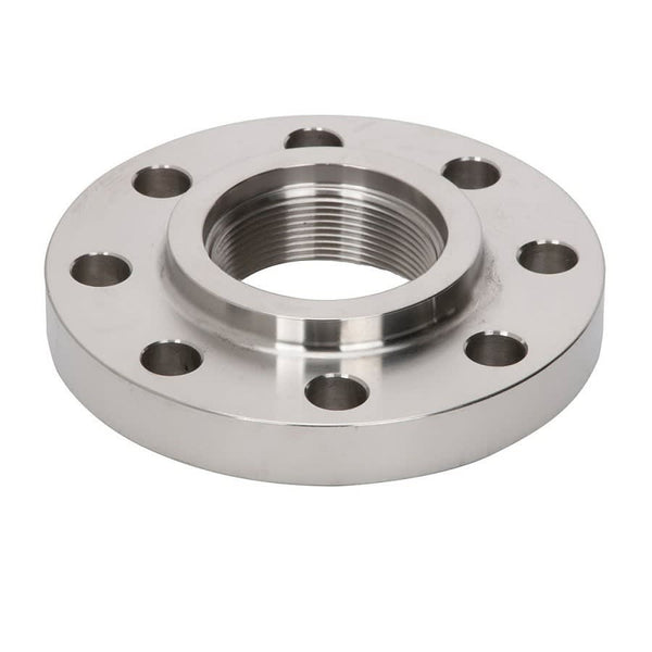 Raised Face Flange, 4 in, FNPT, 150 lb, 9 in OD, 5/8 in Bolt Hole Size, 304/304L Stainless Steel