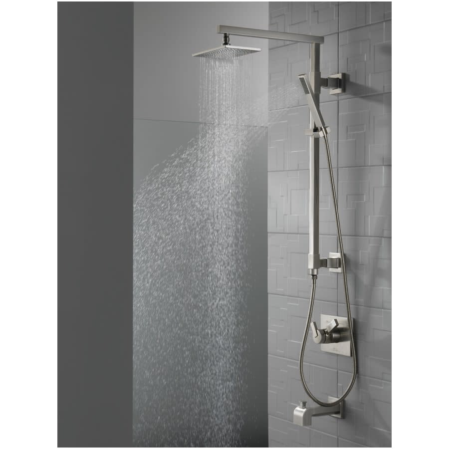 Emerge 26" Angular Shower Column with Hose and Integrated Diverter - Less Shower Head and Hand Shower