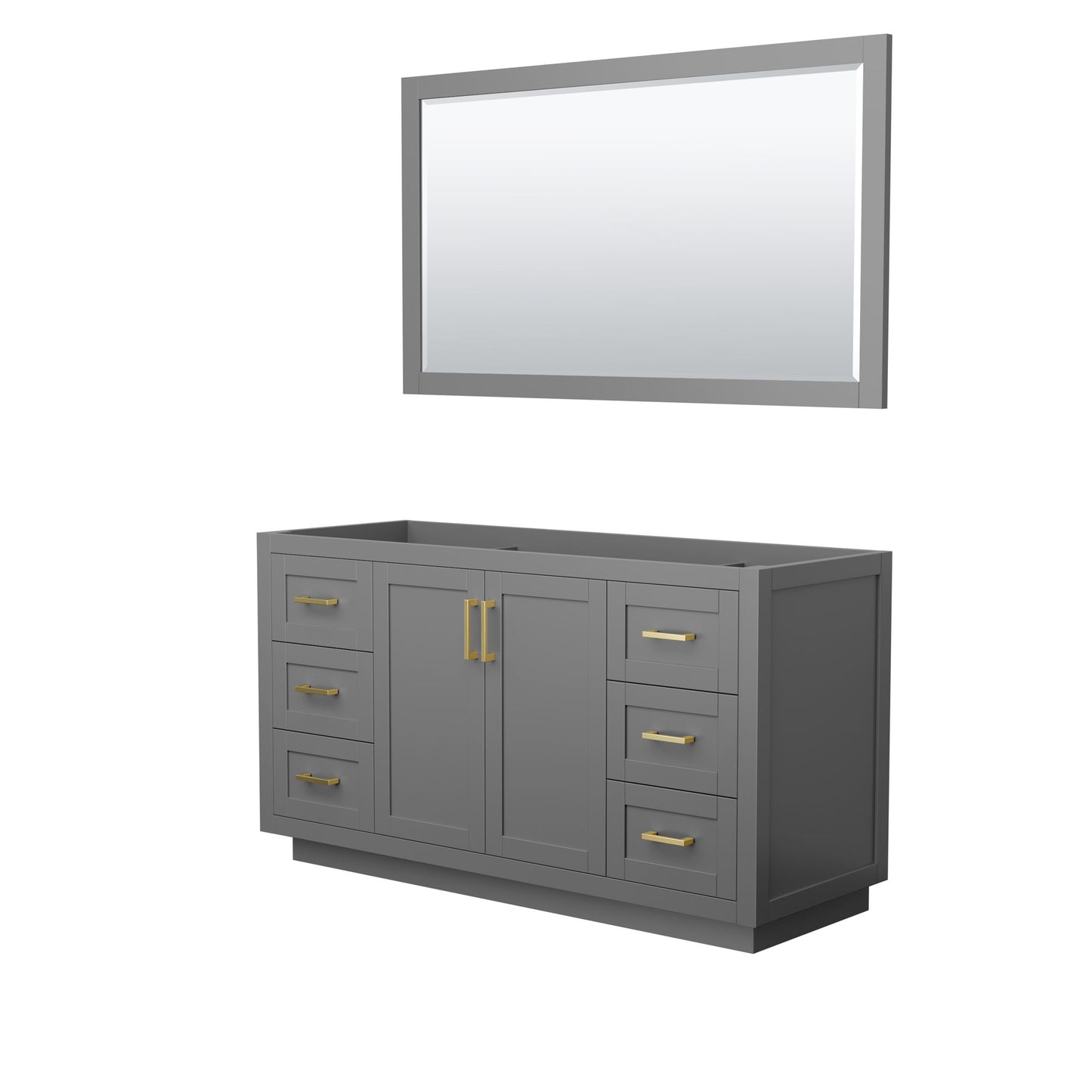 Miranda Single Bathroom Vanity - 59.25W x 33H x 21.75D