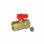 1-Piece Ball Valve, 1 in, FNPT, Standard Port, Brass Ball, Brass
