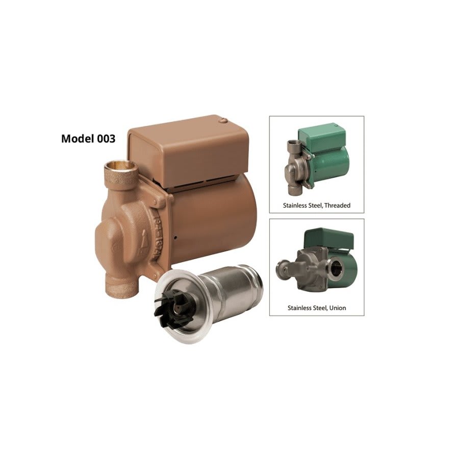 00 Recirculation Pump, 1/40 hp, 120 VAC, 1 ph, Bronze