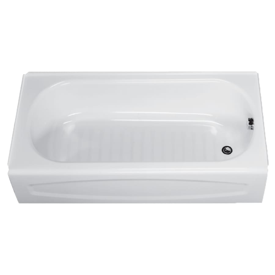 New Salem 60" Enameled Steel Soaking Bathtub with Right Hand Drain