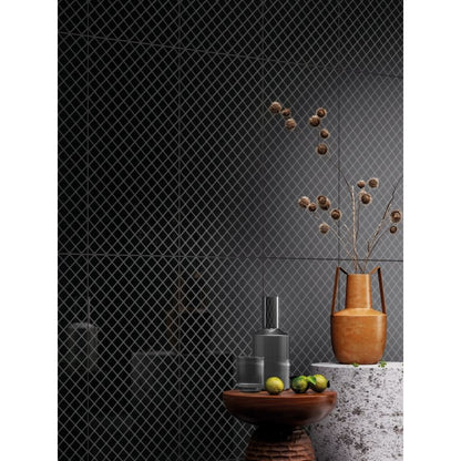 VECTORA BLACK GL 12X24