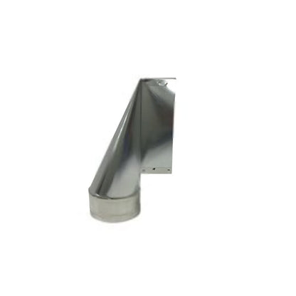 12 x 4 x 6 in 90 deg Short Side Register Boot, no PG with 6 in Extension Sealed, 30 ga