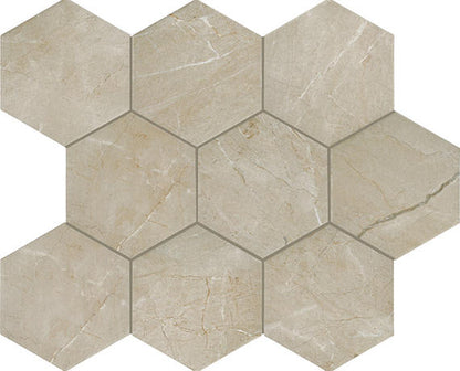 Perpetuo Elegant Beige Rectangle, Wave 12X24 Satin