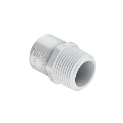 Male Adapter, 2 x 2-1/2 in, Socket x MNPT, SCH 40/STD, PVC