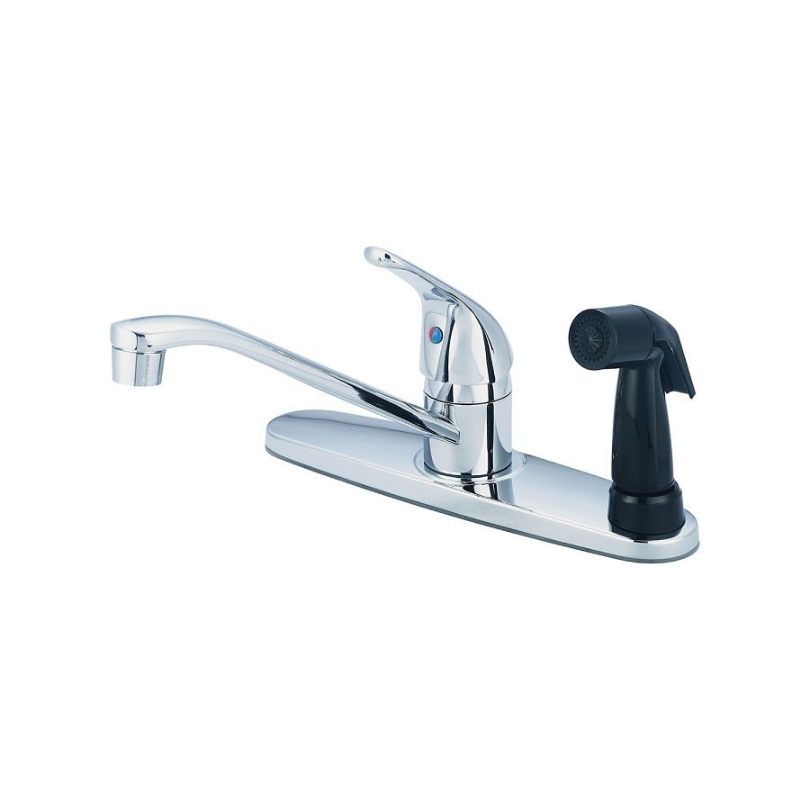 Elite Kitchen Faucet, Deck Mount, ADA, 1 Lever Handle, 3-Hole, Polished Chrome