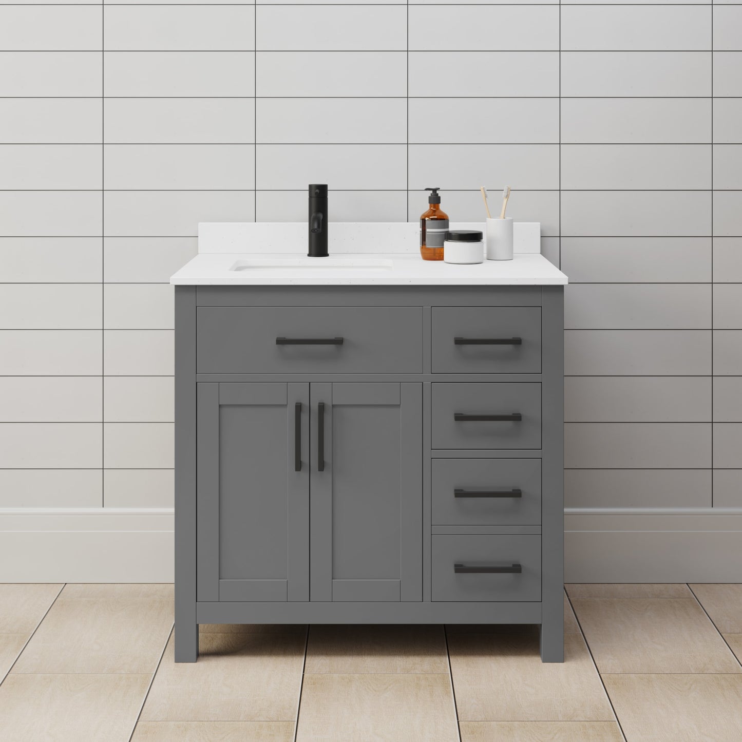 Beckett Single Bathroom Vanity - 36W x 35H x 22D