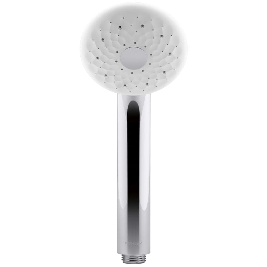 Exhale 1.5 GPM Round Multi Function Rain Hand Shower with Silicone Sprayface and Katalyst Technology