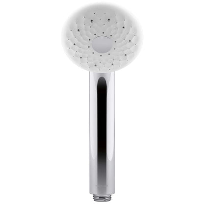 Exhale 1.5 GPM Round Multi Function Rain Hand Shower with Silicone Sprayface and Katalyst Technology