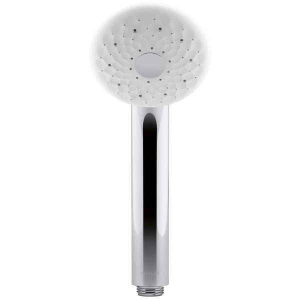 Exhale 1.5 GPM Round Multi Function Rain Hand Shower with Silicone Sprayface and Katalyst Technology