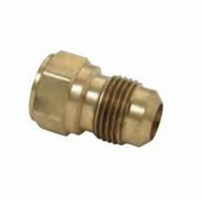 Female Adapter, 7/8 x 3/4 in, Flare x FNPT, Brass, Rough Brass, Domestic