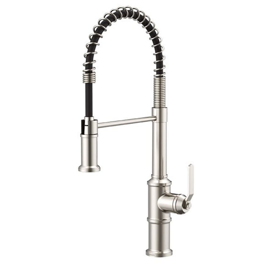 Kinzie® Kitchen Faucet, Deck Mount, ADA, 1 Lever Handle, 1-Hole, Stainless Steel