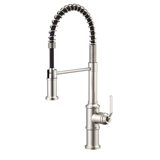 Kinzie® Kitchen Faucet, Deck Mount, ADA, 1 Lever Handle, 1-Hole, Stainless Steel