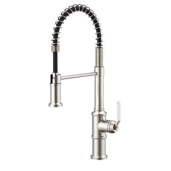 Kinzie® Kitchen Faucet, Deck Mount, ADA, 1 Lever Handle, 1-Hole, Stainless Steel