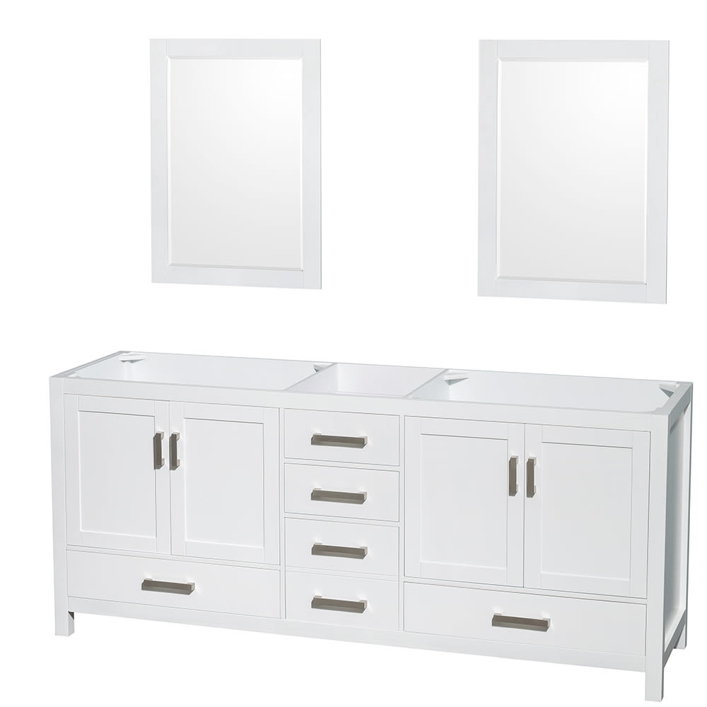 Sheffield Double Bathroom Vanity - 78.5W x 35H x 21.5D