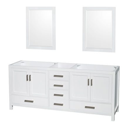 Sheffield Double Bathroom Vanity - 78.5W x 35H x 21.5D