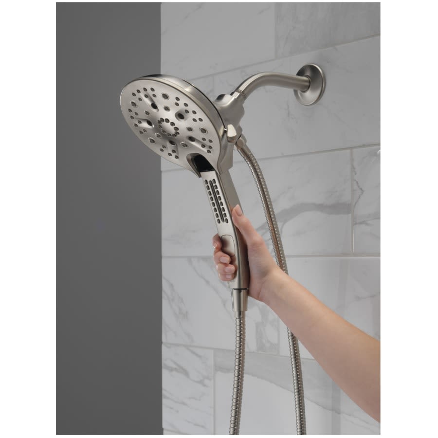 Universal Showering In2ition 2.5 GPM Multi Function Shower Head with Touch-Clean, MagnaTite, and H2Okinetic Technology