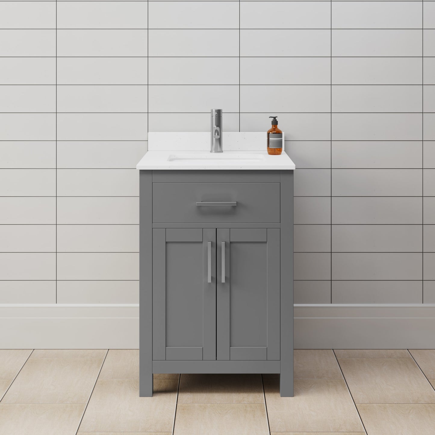Beckett Single Bathroom Vanity - 24W x 35H x 22D