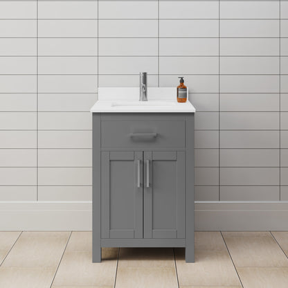 Beckett Single Bathroom Vanity - 24W x 35H x 22D