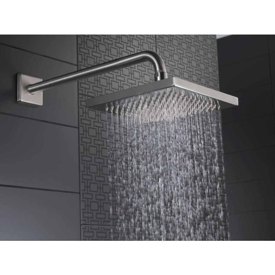 2.5 GPM 8" Wide Rain Shower Head with Shower Arm, Flange and Touch-CleanÂ® Technology - Limited Lifetime Warranty