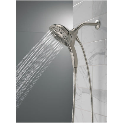 Universal Showering In2ition 2.5 GPM Multi Function Shower Head with Touch-Clean, MagnaTite, and H2Okinetic Technology