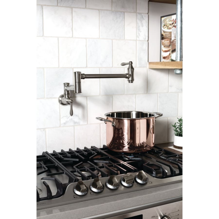 Traditional Wall Mounted Pot Filler with Dual Swing Joints and 24" Extension - Includes Lifetime Warranty