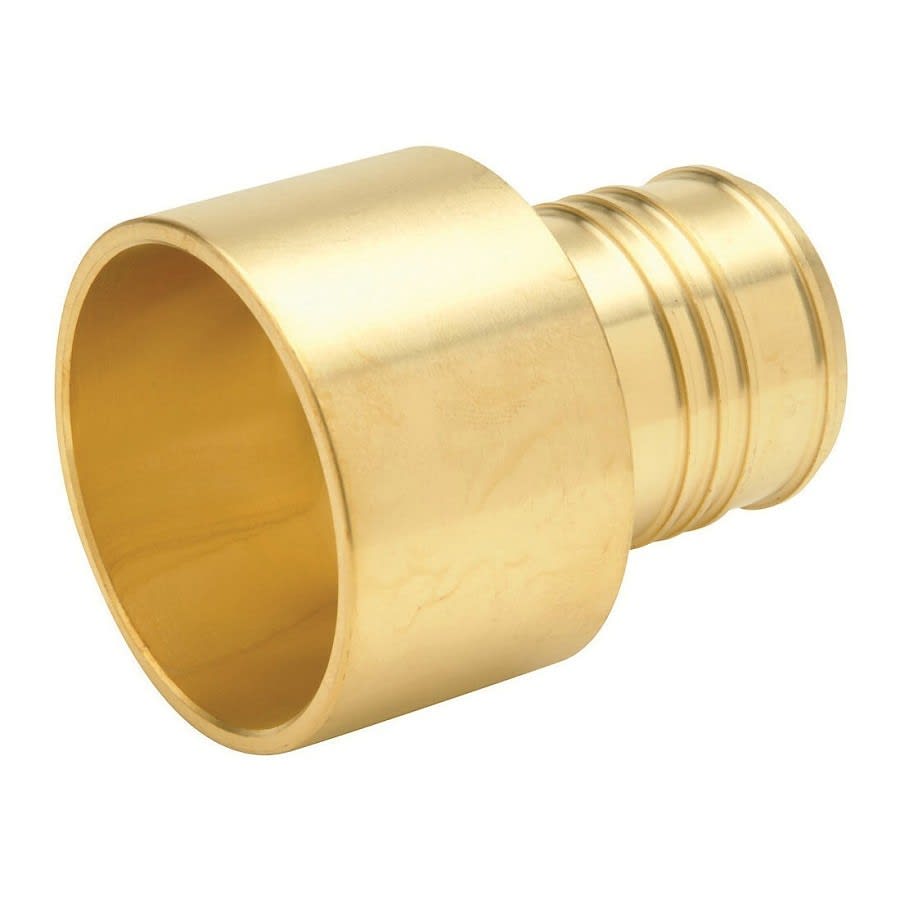 Adapter, 1 in, Crimp PEX x C, Brass