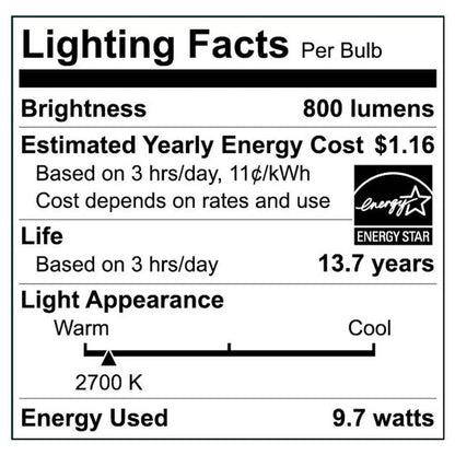 60-Watt Equivalent A19 Dimmable Energy Star LED Light Bulb Soft White (4-Pack)