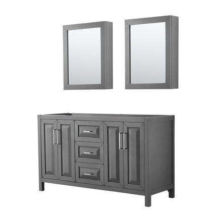 Daria Double Bathroom Vanity - 59W x 35H x 21.5D