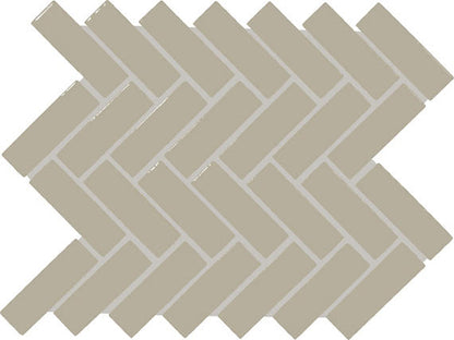 Color Wheel Mosaic Architectural Gray Straight Joint 1X6 Glossy