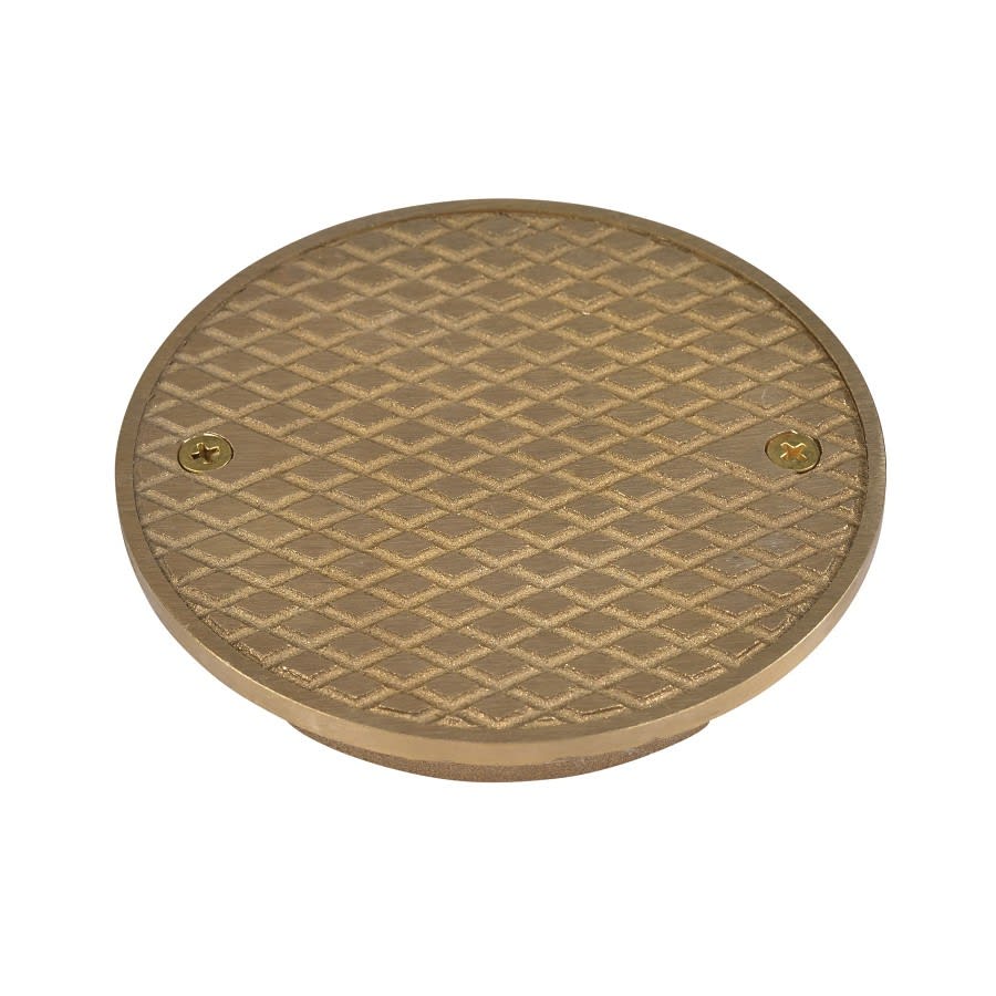 Cleanout Cover, 3 in, Round, Brass